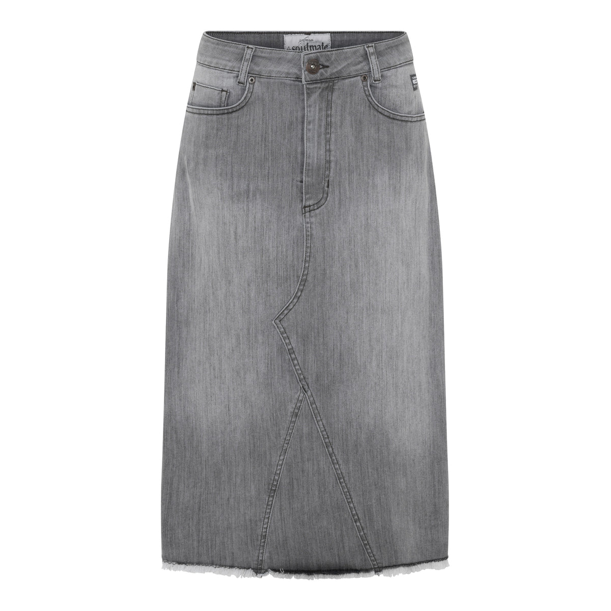 Soulmate Geny 1 Nederdel Denim Grå
