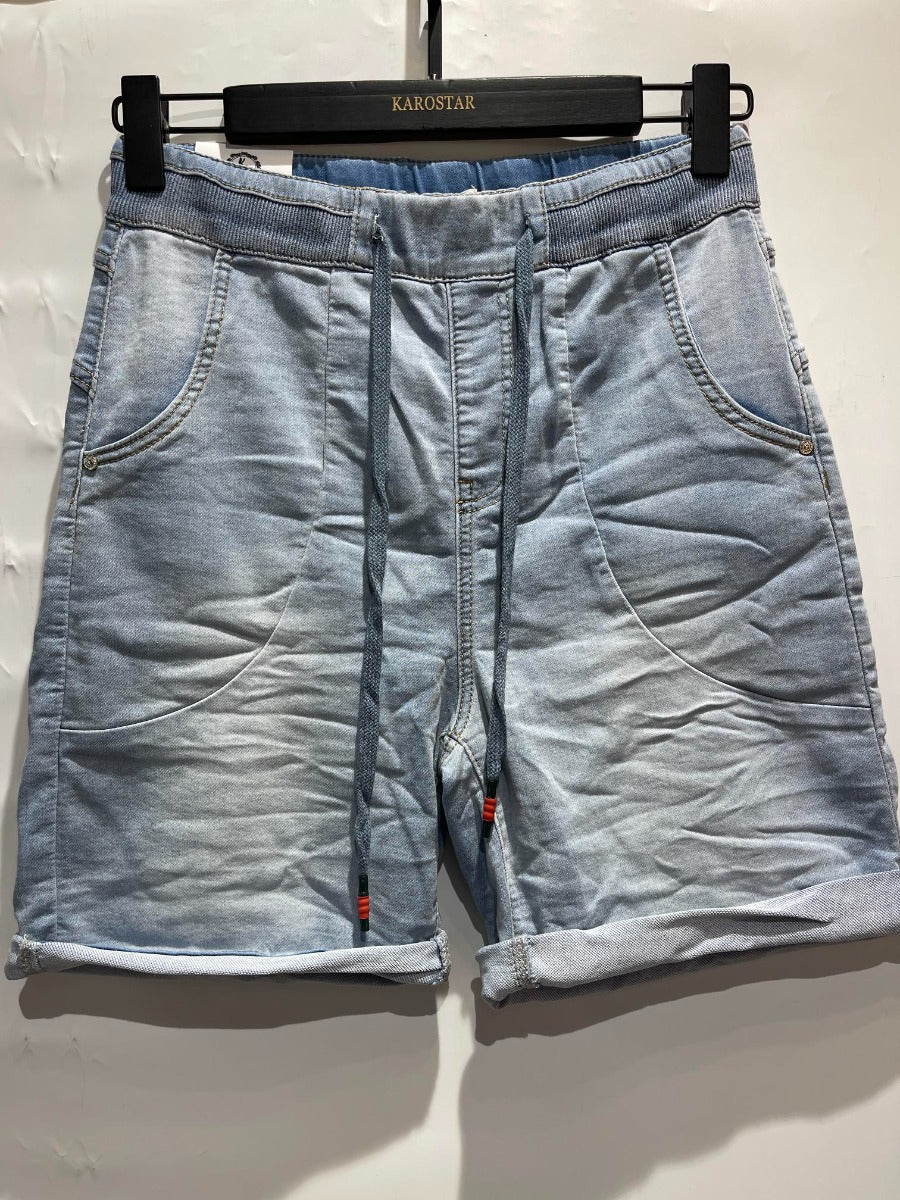 Karostar SUMM Shorts Snørre Denim Blå