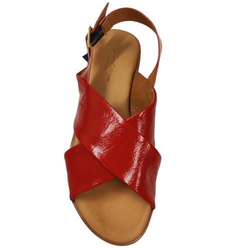 ShoeDesign NICOLA Sandal Læder Patent Rød