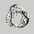Löwenstein Tørklæde Perle Lukning DOTS Hvid Sort