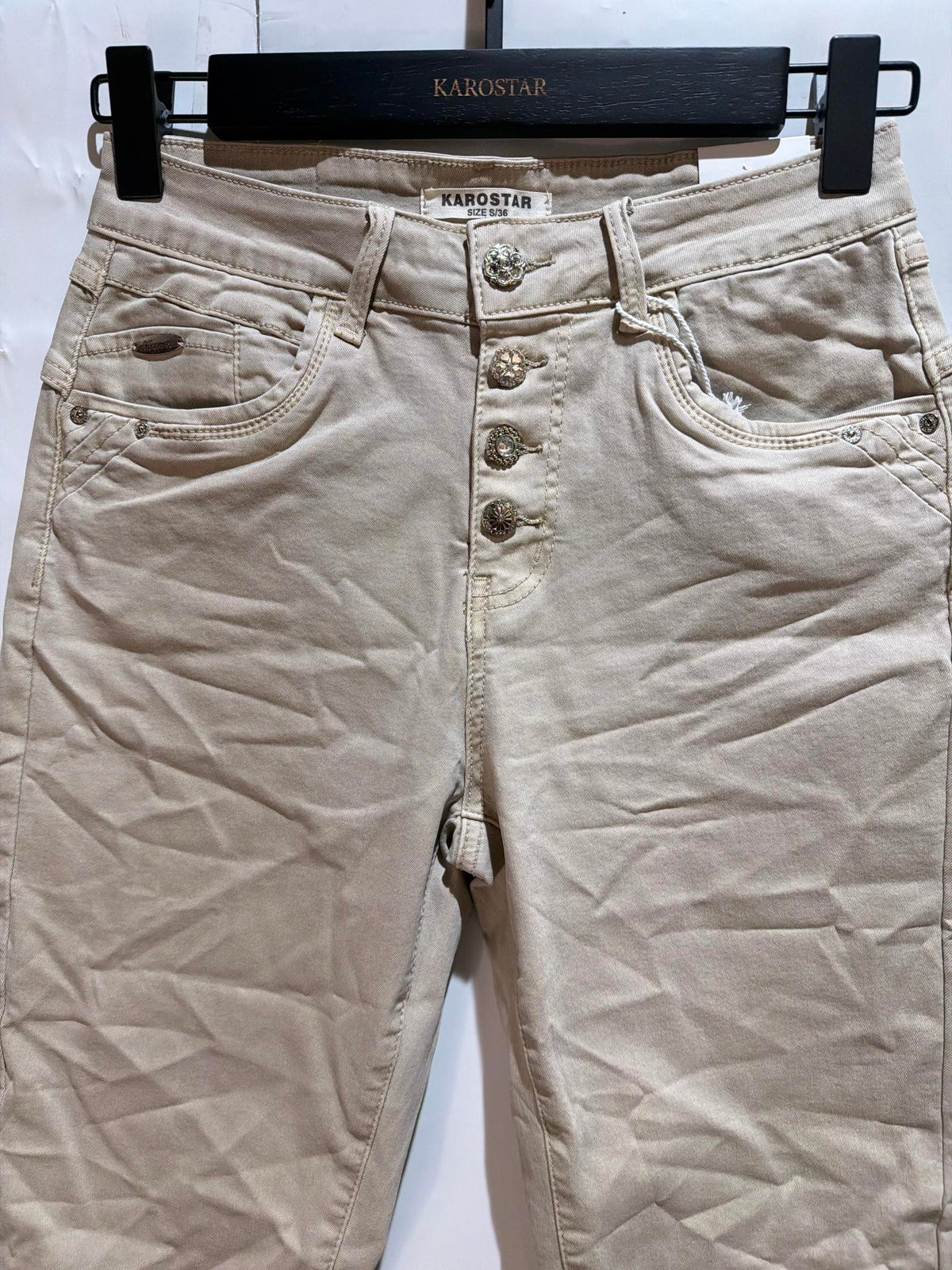 Karostar SUM Capri Jeans Beige
