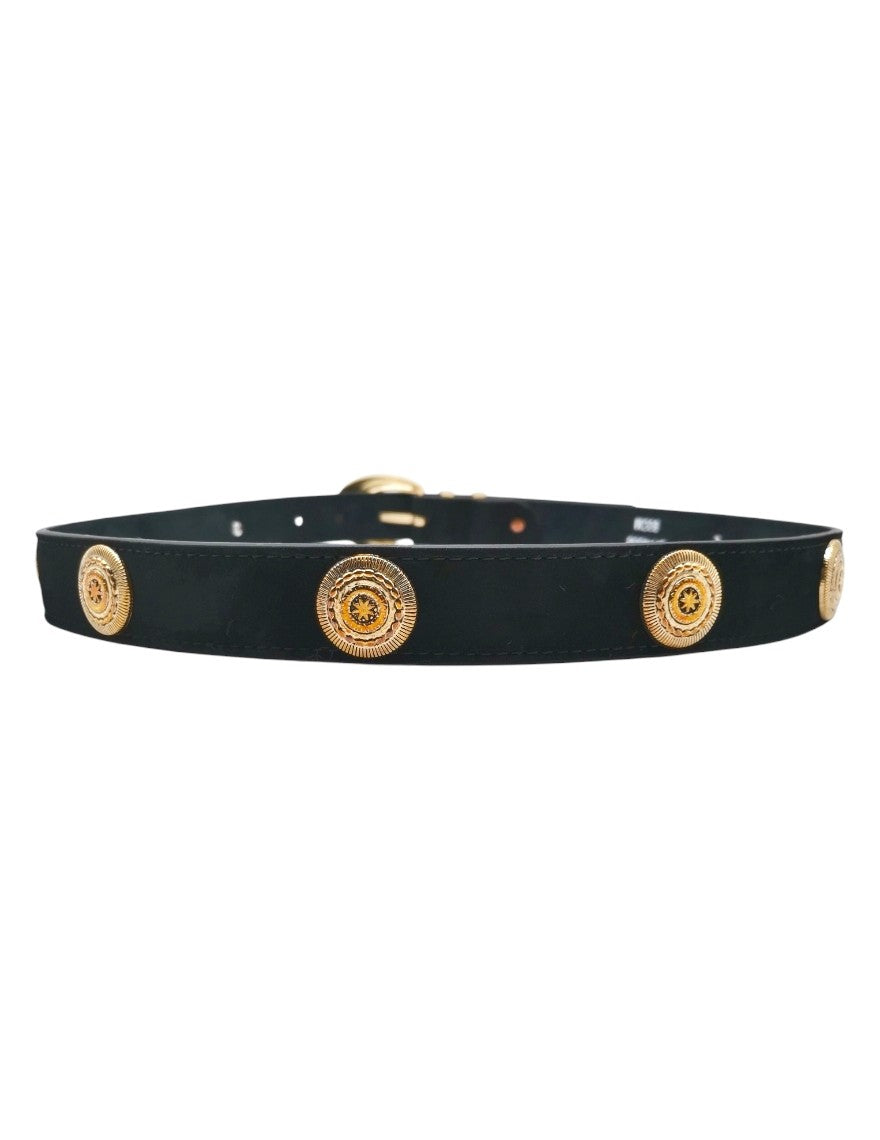 Löwenstein Angie Bælte Læder Emblem Guld Sort