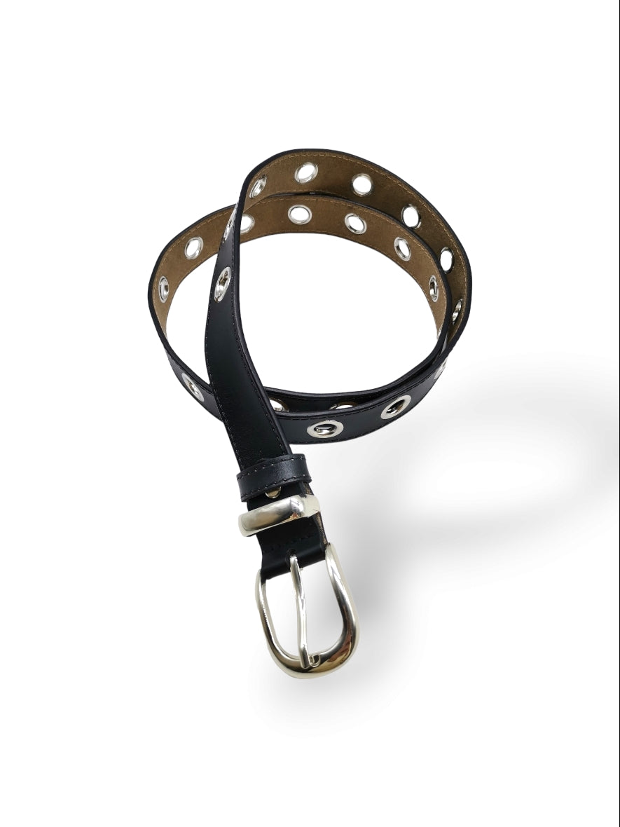 Löwenstein Angie Bælte Læder Steel Rings Sort