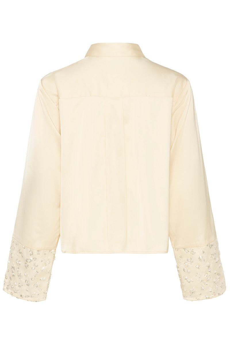 Karen By Simonsen Carmen Skjorte Egret Creme