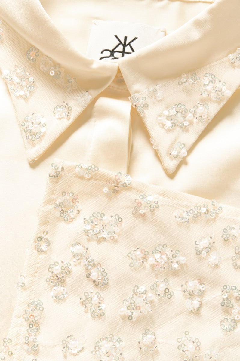 Karen By Simonsen Carmen Skjorte Egret Creme