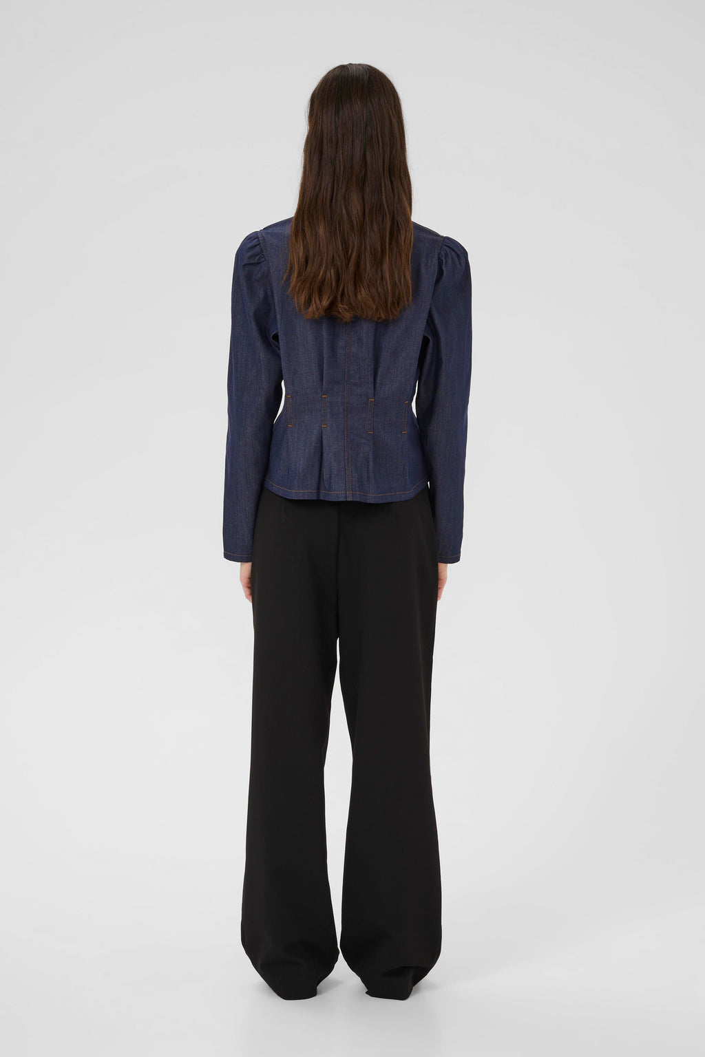 Karen By Simonsen Drew Bluse Denim Blå