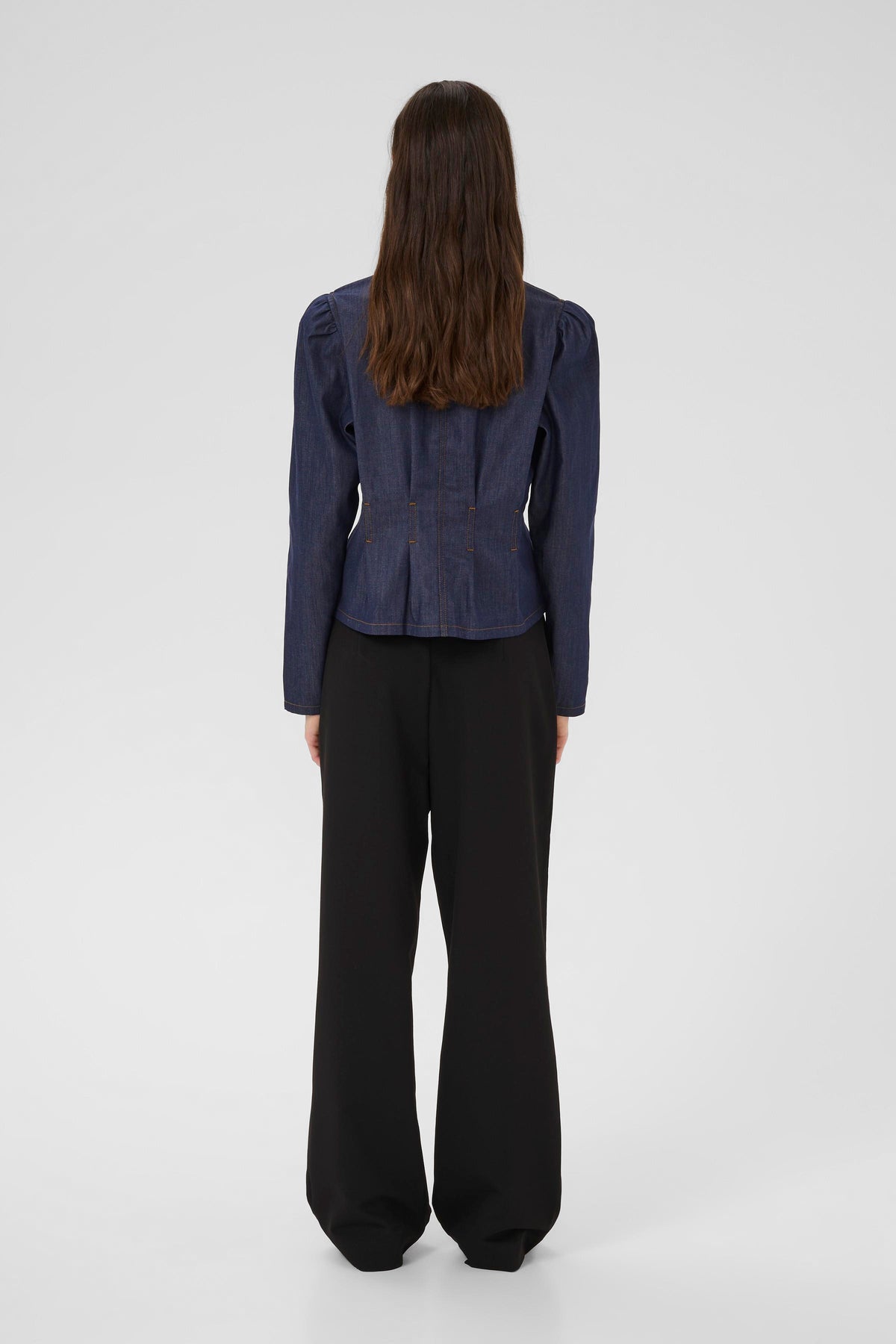 Karen By Simonsen Drew Bluse Denim Blå