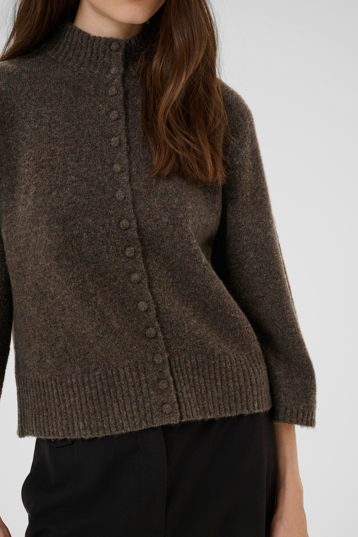 Karen By Simonsen Dream Cardigan Chocolate Brun