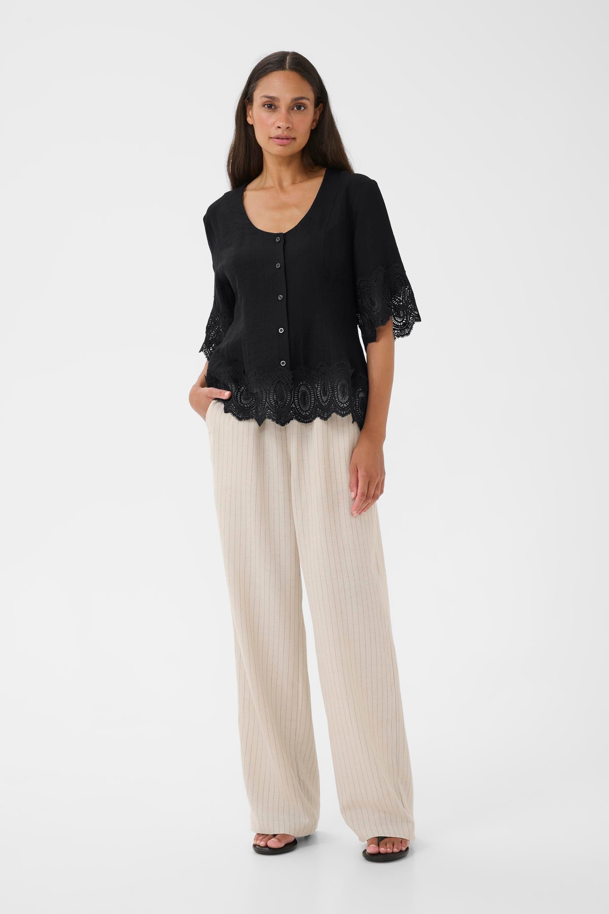 Karen By Simonsen Urith Bluse Meteorite Sort