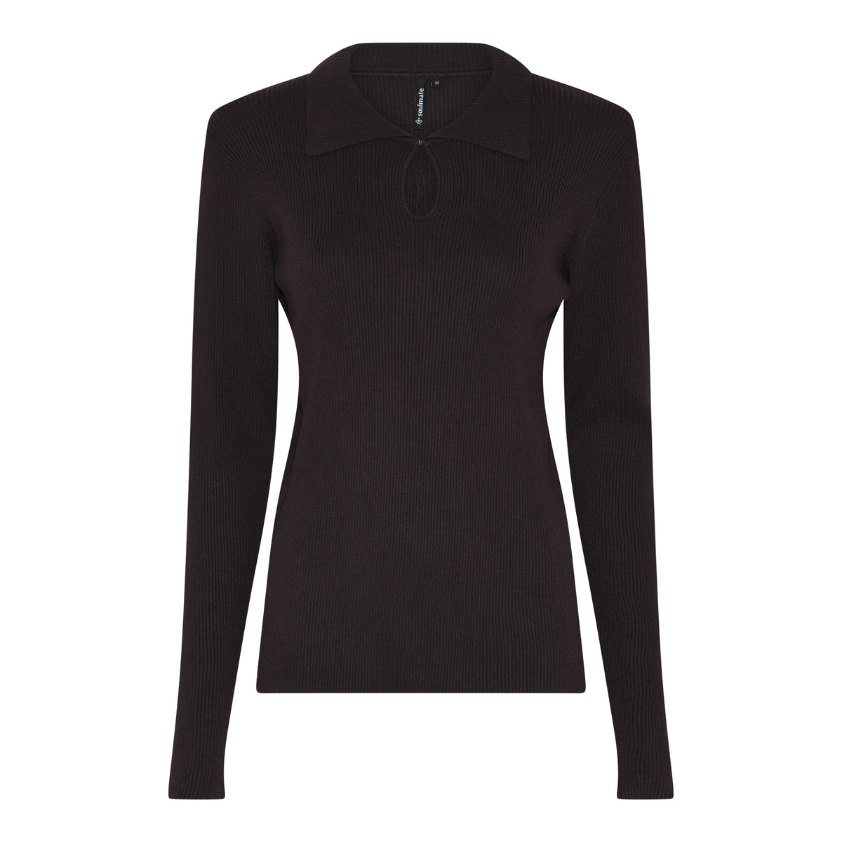 Soulmate Klaudi 1 Strik Pullover Mørk Brun