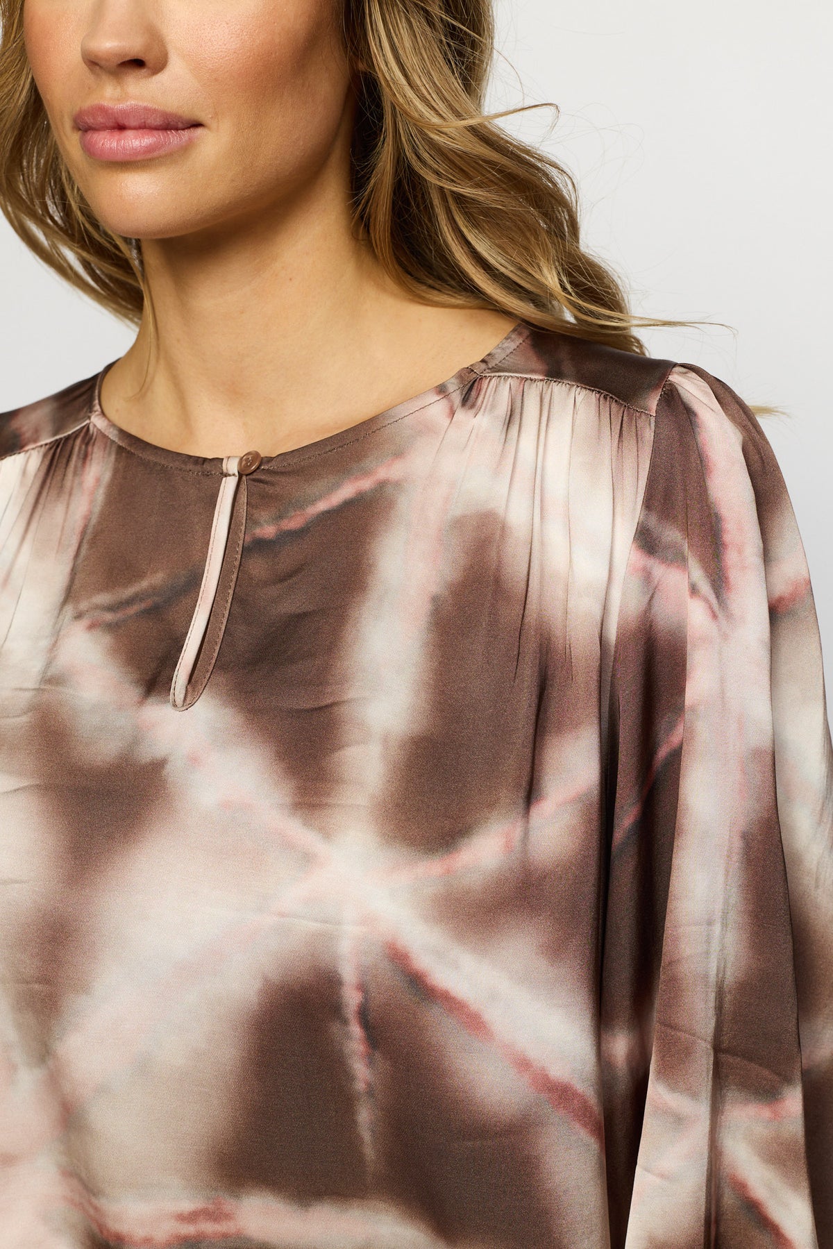 2 Biz Amina Bluse Square Rosa