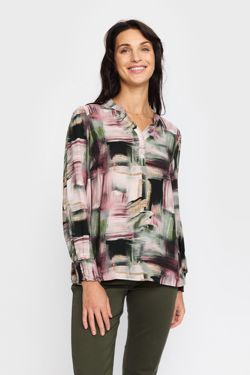 2 Biz Estelle Bluse Square Rosa
