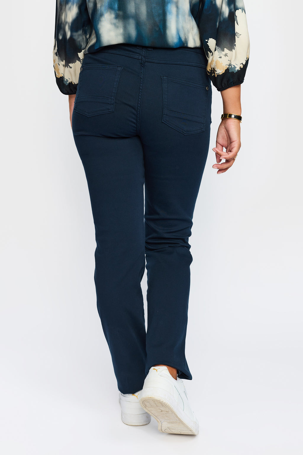 2 Biz Bodil Bukser Navy Blå