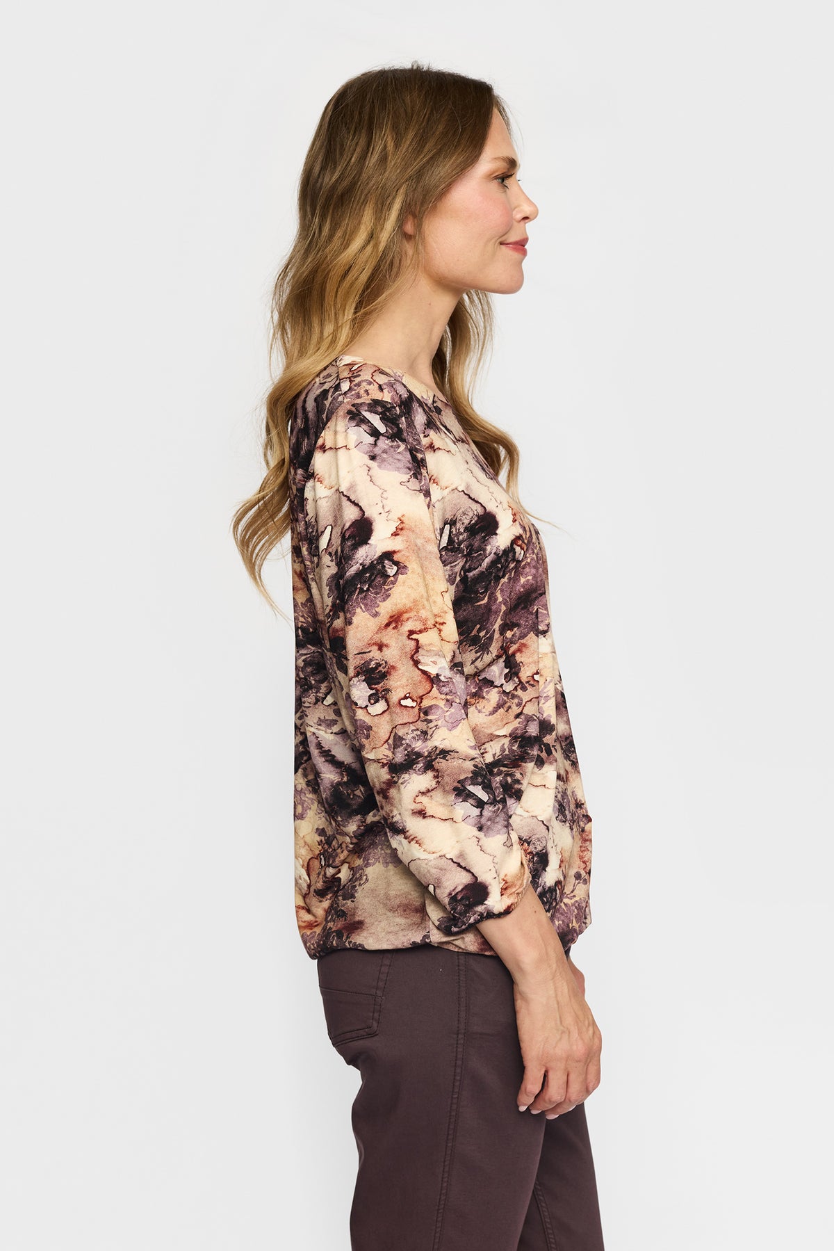 2 Biz Tandy Bluse Grape