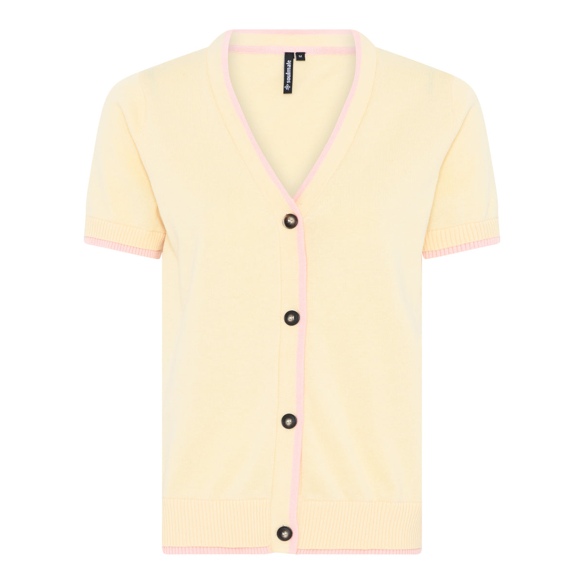 Soulmate Bettini 1 Strik Cardigan Gul