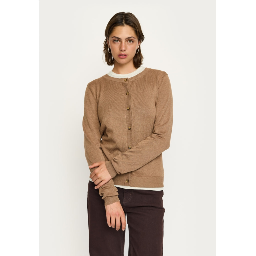 Soft Rebels Marla Strik Cardigan Toasted Coconut Melange
