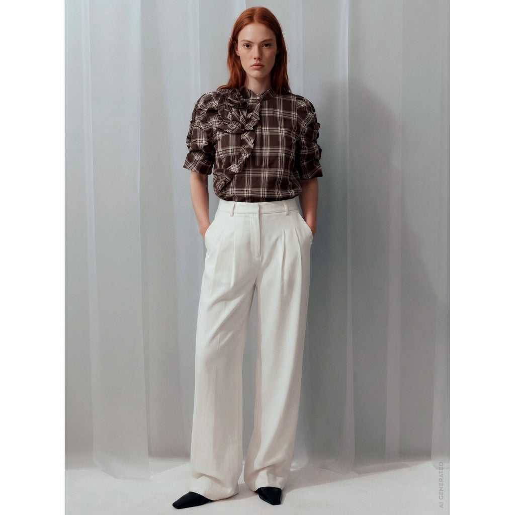 GOSSIA ZabinaGO Bluse Checks Brun