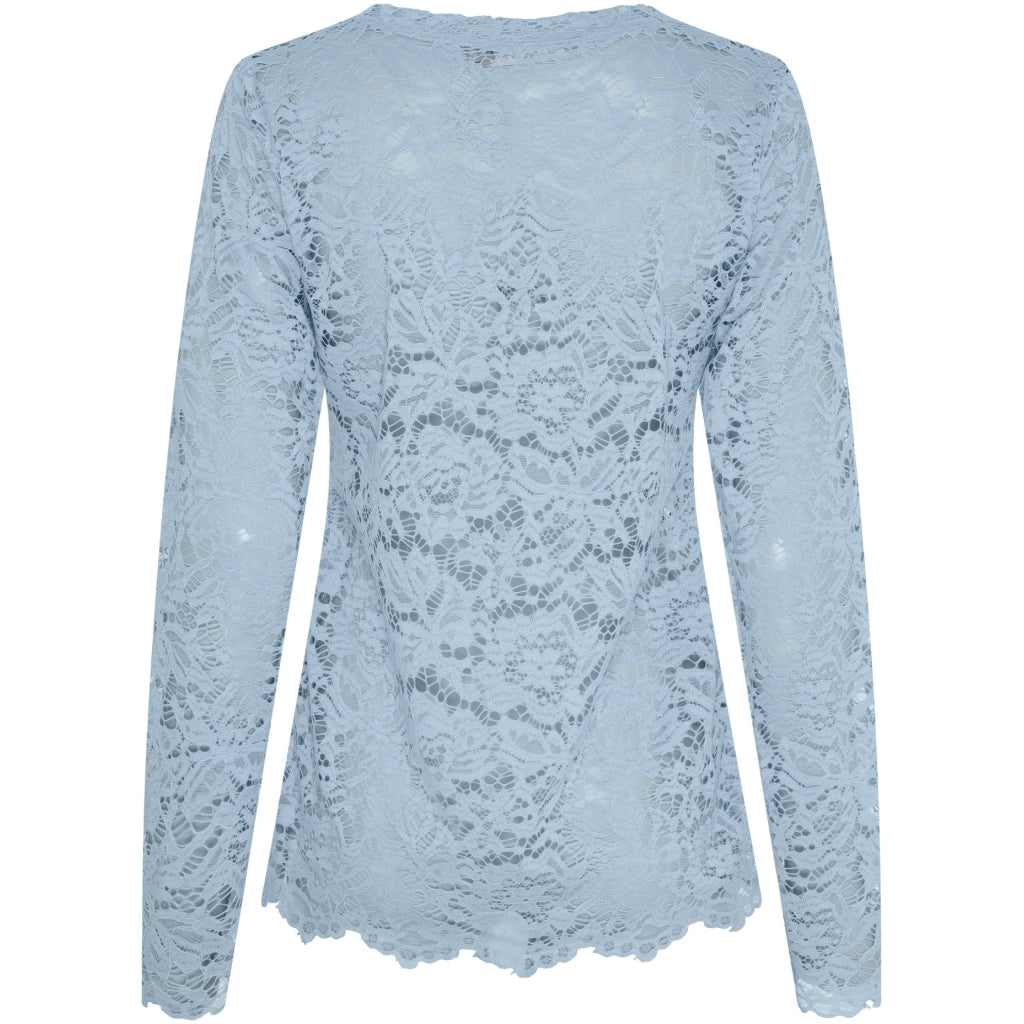 Marta Du Chateau Milley T-shirt Langærmet Lys Blå
