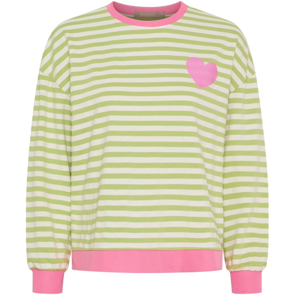 Marta Du Chateau Vilda T-shirt Langærmet Grøn Baby Lyserød
