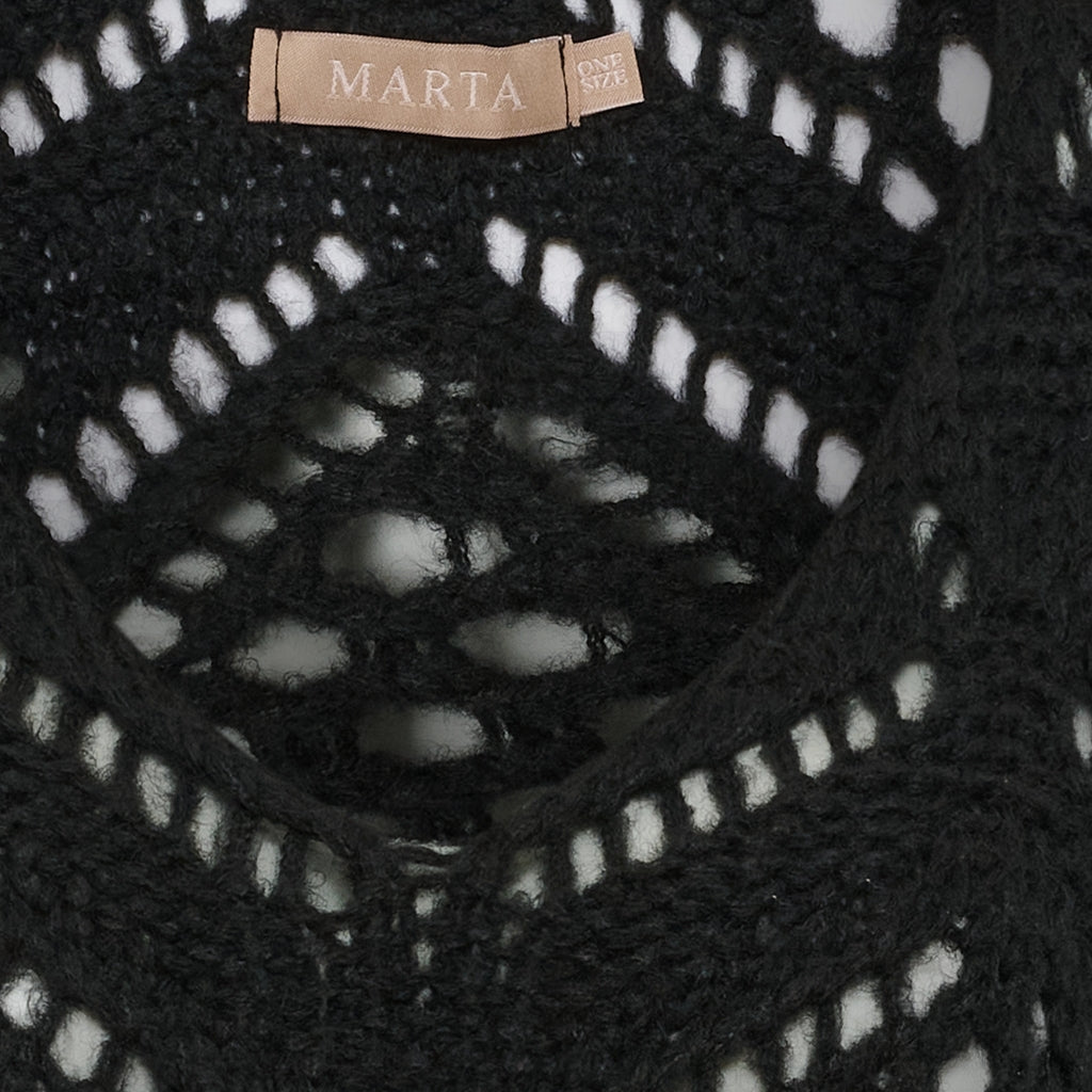 Marta Du Chateau Nieve Strik Sort  Onesize