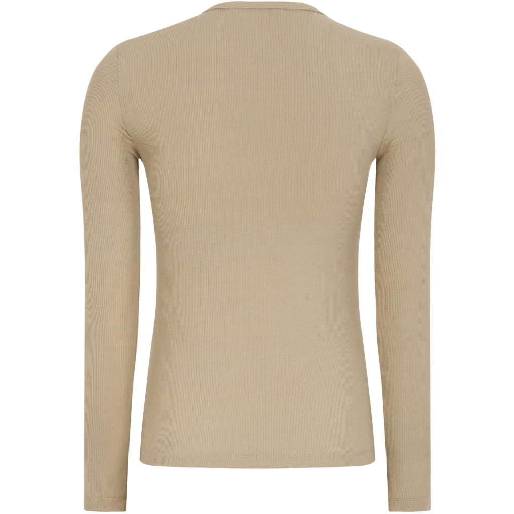 Soft Rebels Fenja O Neck Top Nomad Sand