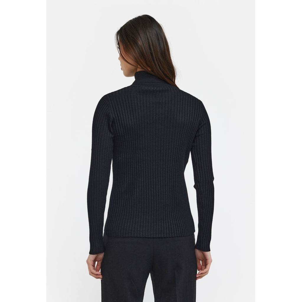 Soft Rebels Noa Strik Rollneck Sort