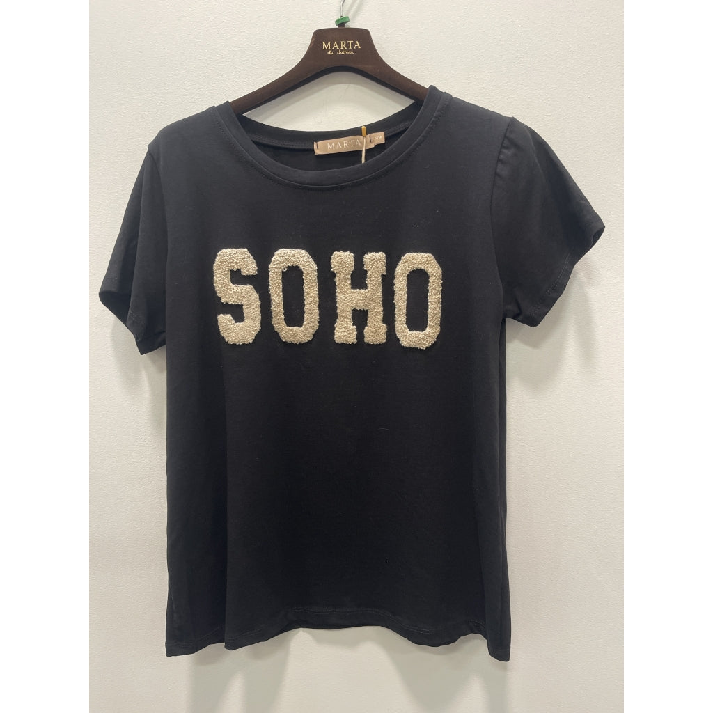 Marta Du Chateau Herdis T-shirt Sort Beige