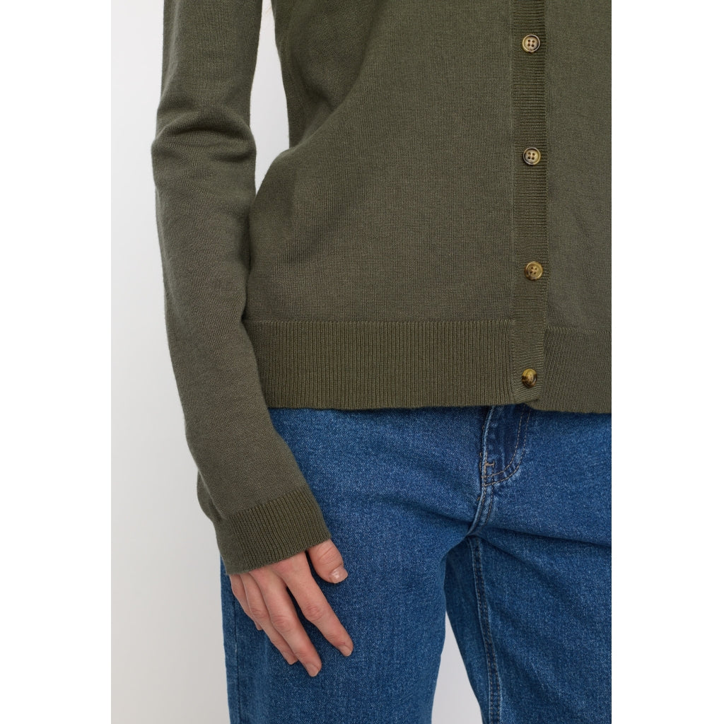Soft Rebels Marla Strik Cardigan Tea Leaf Grøn