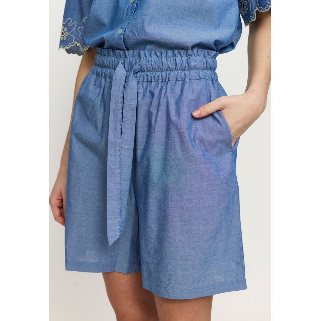 Soft Rebels Gada Shorts Indigo Blå