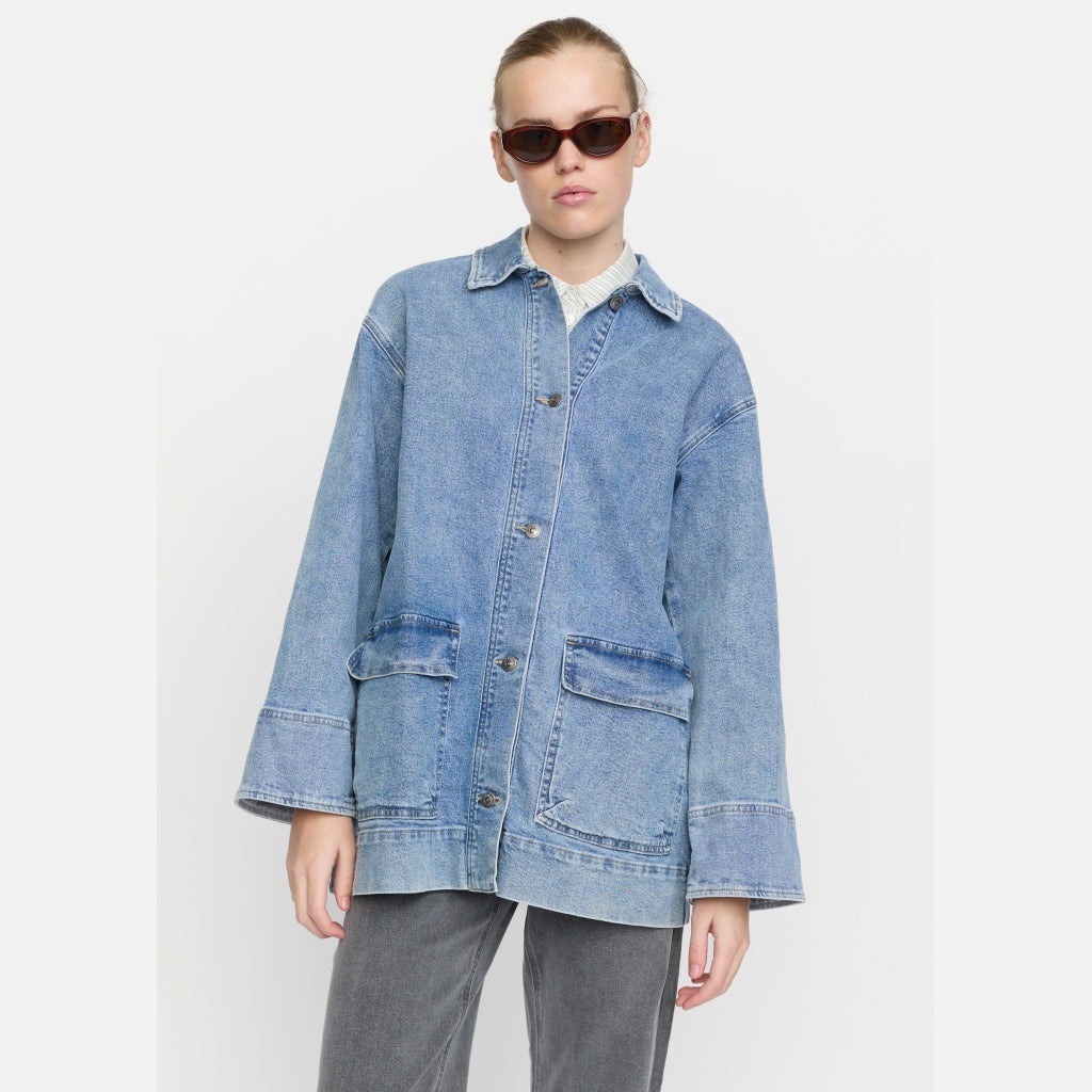 Soft Rebels Kiki Jakke Lommer Denim True Blå