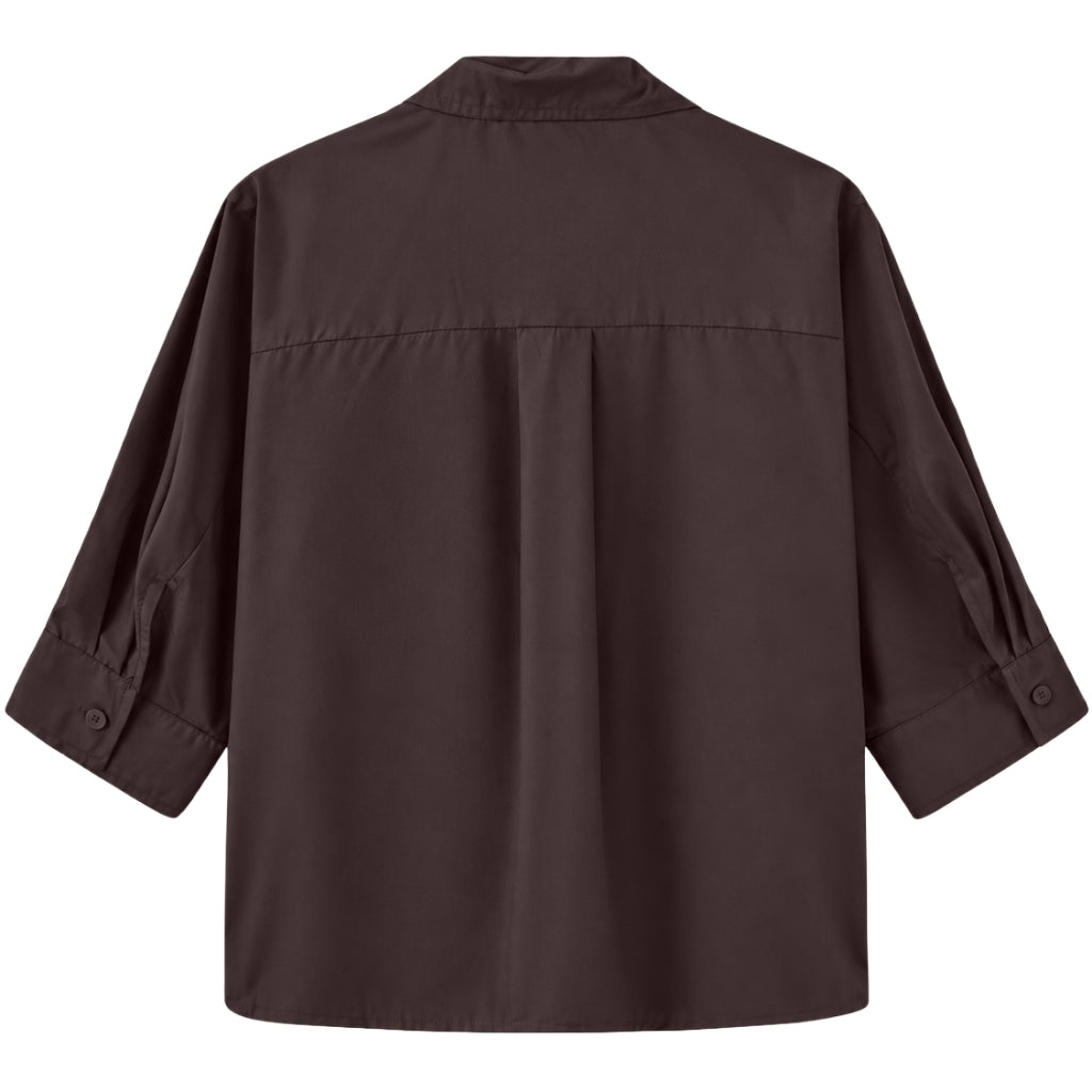 One Two Zia Skjorte Chocolate Plum Brun