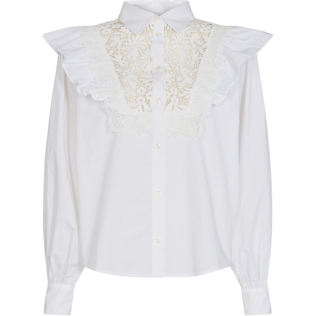 Pieszak Heather Lace Skjorte Hvid
