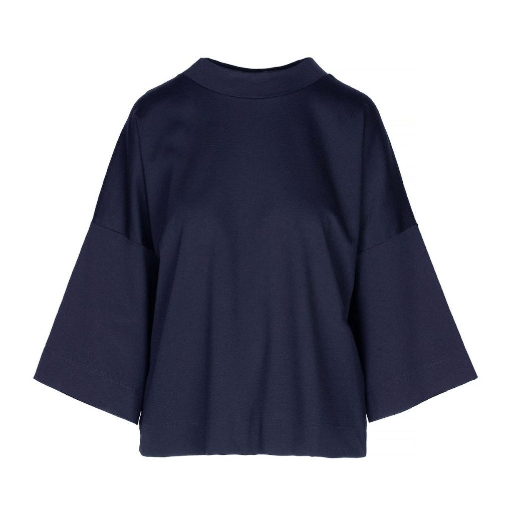 One Two Julie Sweatshirt Navy Blå