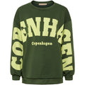 Marta Du Chateau Hibiscus Sweatshirt Militær Grøn Gul