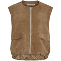 Marta Du Chateau Freya Vest Camel Brun  Onesize