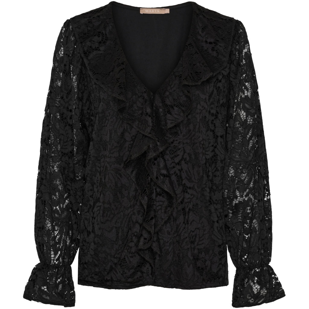 Marta Du Chateau Zara Bluse Sort
