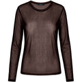 One Two Segberg Mesh T-shirt Choco Lux Brun