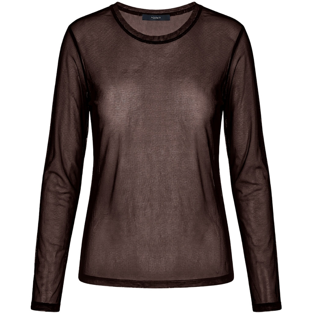 One Two Segberg Mesh T-shirt Choco Lux Brun