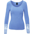 One Two Gitte T-shirt Bamboo Cashmere Blå
