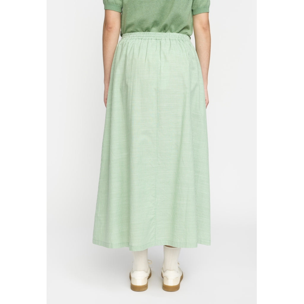 Soft Rebels Ebbi Midi Nederdel Miniral Grøn