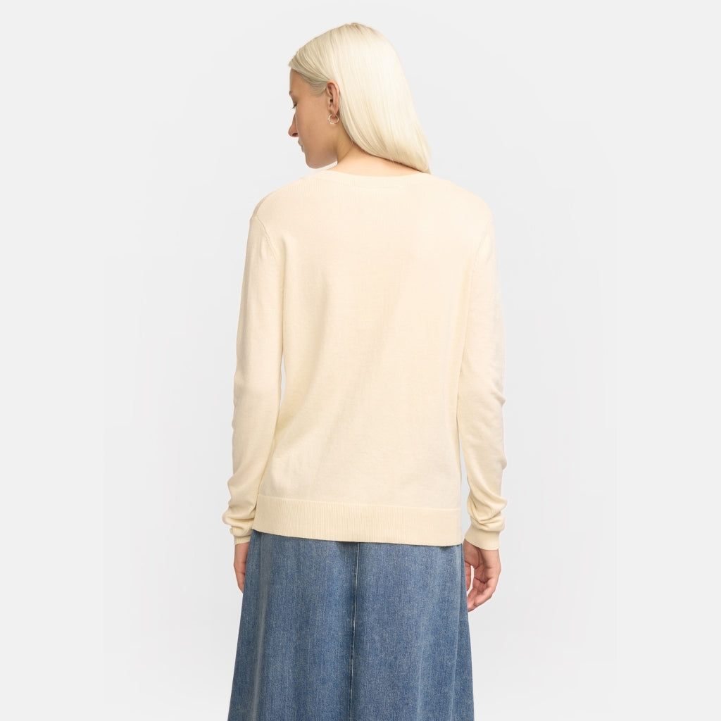 Soft Rebels Marla Strik Cardigan Arctic Wolf Creme