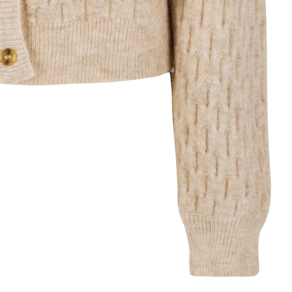 Soft Rebels Jazlyn Cardigan Whitecap Grå Melange