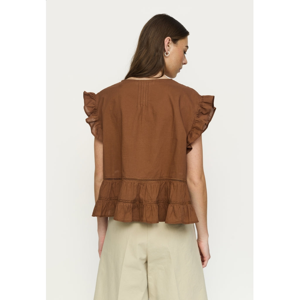 Soft Rebels Gallia Top Bison Brun