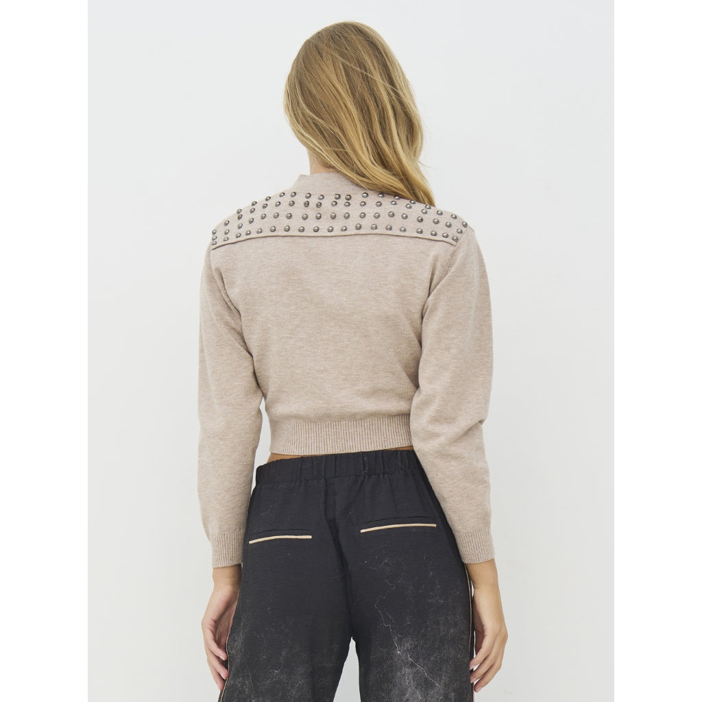 Nü Denmark Charlie Cardigan Strik Seasand Mix