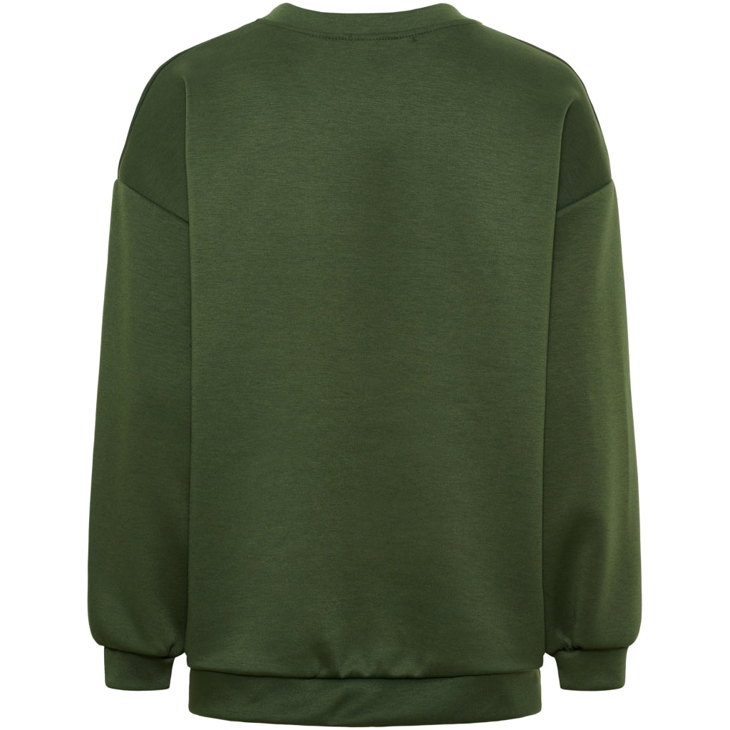 Marta Du Chateau Hibiscus Sweatshirt Militær Grøn Gul