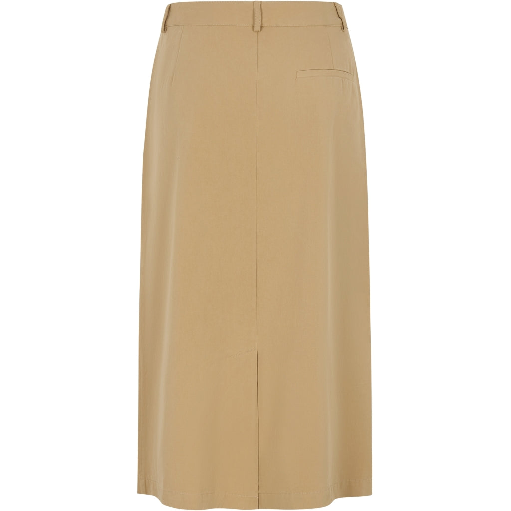 Soft Rebels Vesny Midi Nederdel Travertine Sand