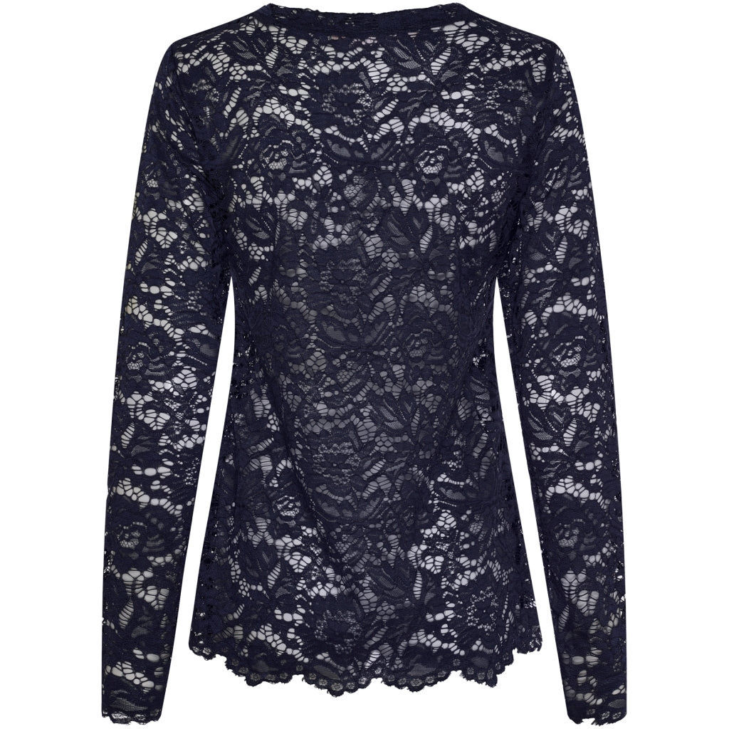Marta Du Chateau Milley T-shirt Langærmet Navy Blå