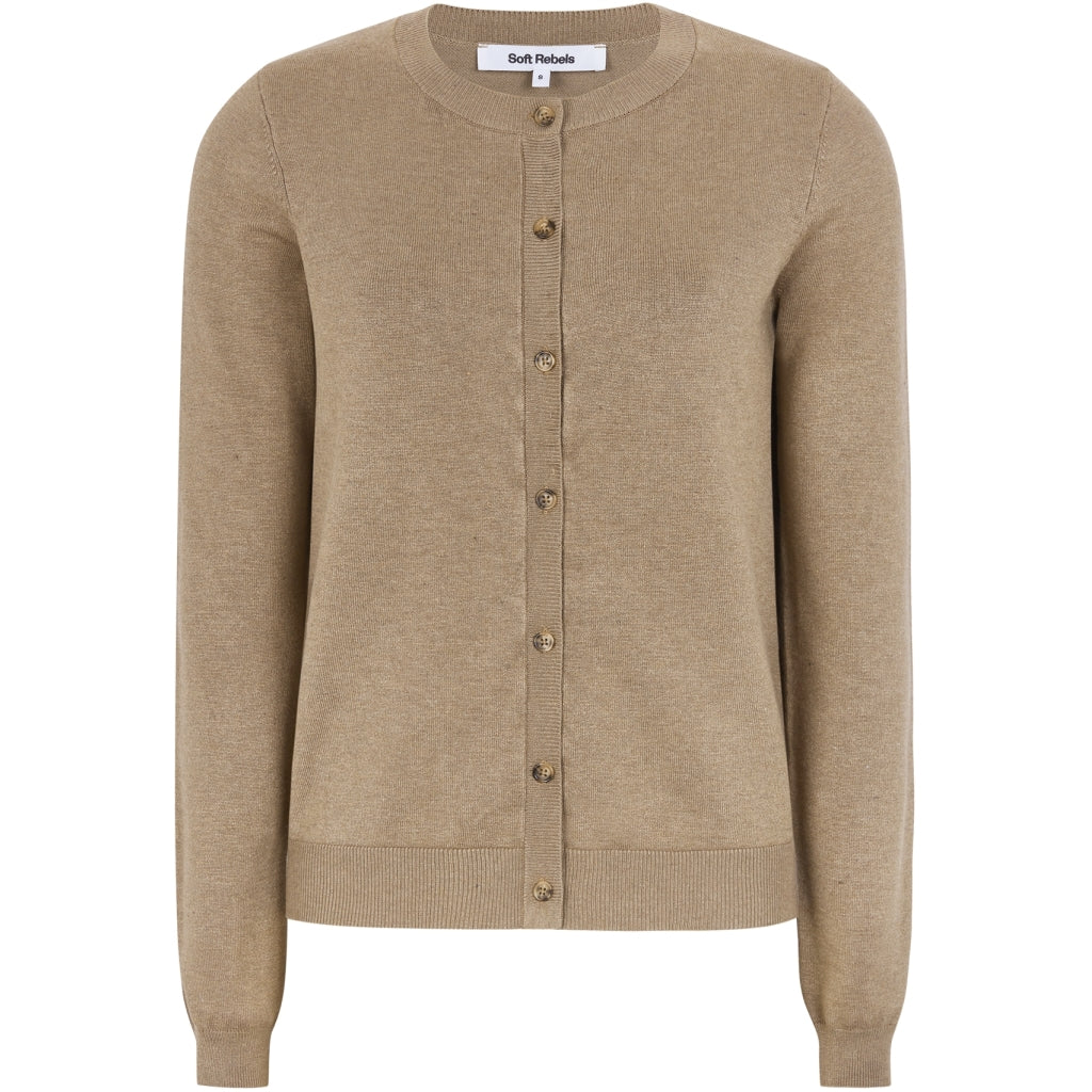 Soft Rebels Marla Strik Cardigan Toasted Coconut Melange
