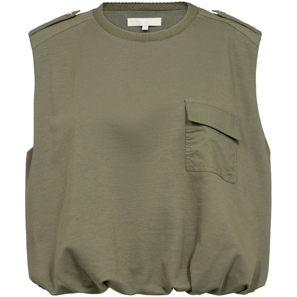GOSSIA LuanaGO T Shirt Dusty Grøn