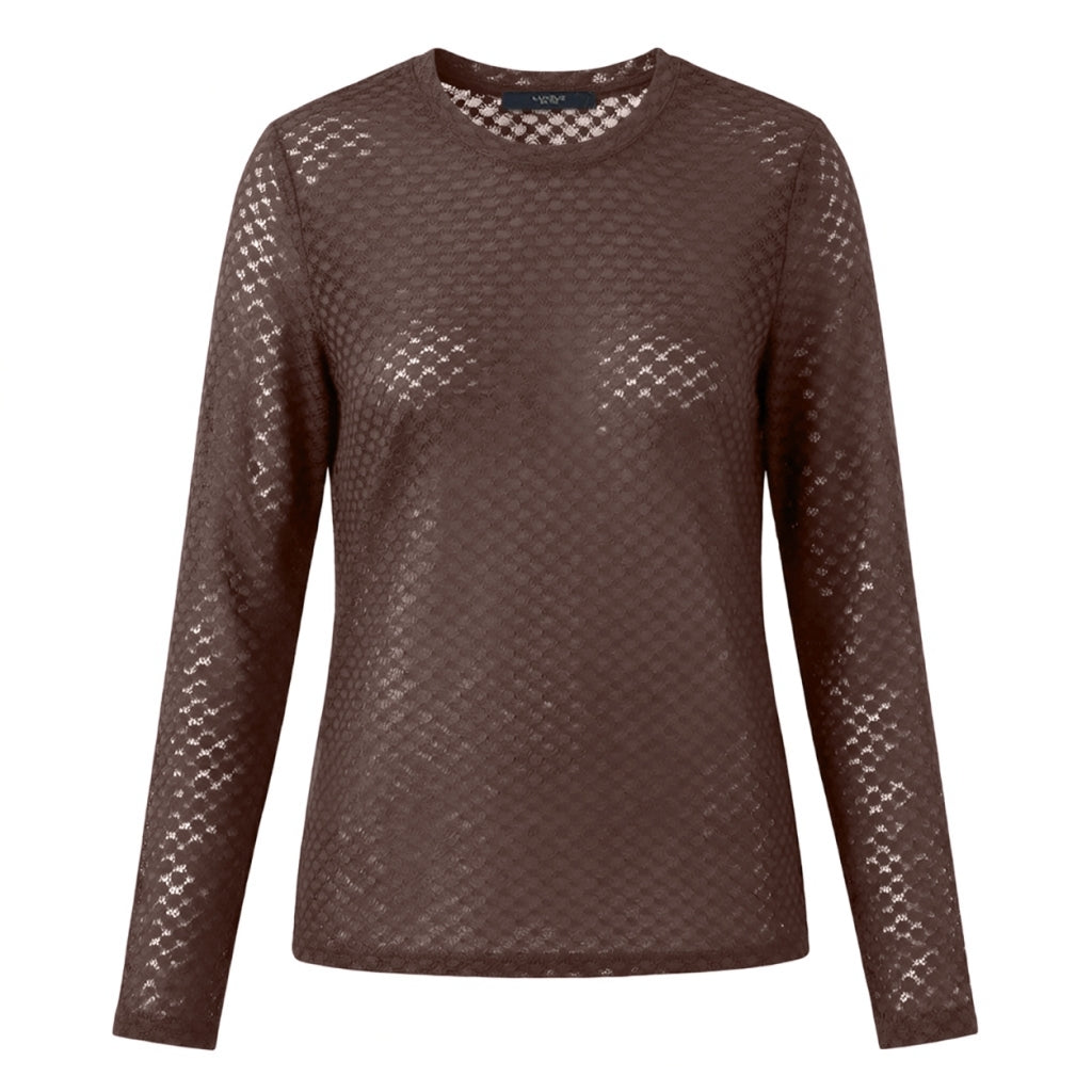 One Two Segberg T-shirt Lace Suitcase Brun